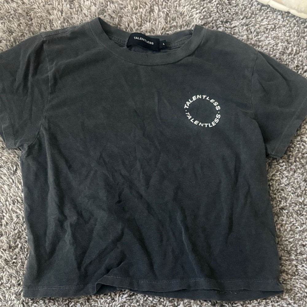Talentless Gray Baby Tee
